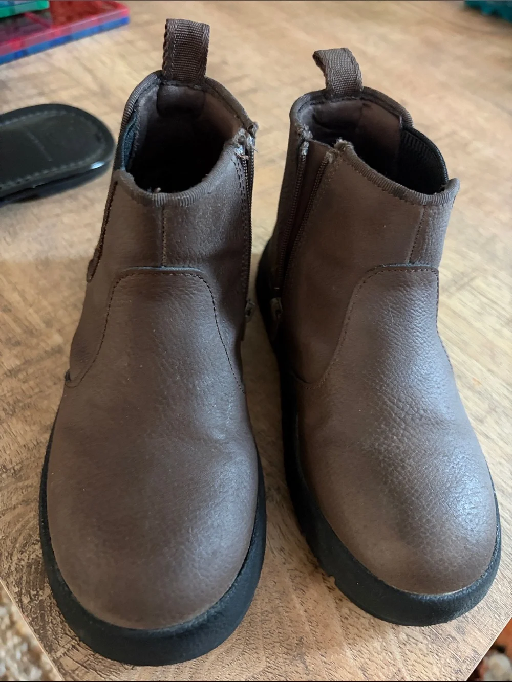 Zara Kids Brown Slip-On Chelsea Boots